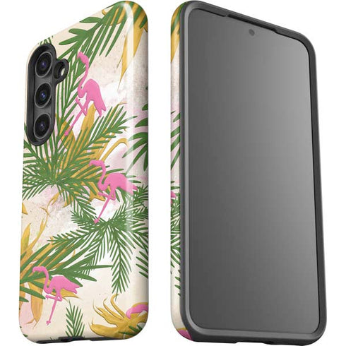 Flamingo Pattern Galaxy S25 Impact Case
